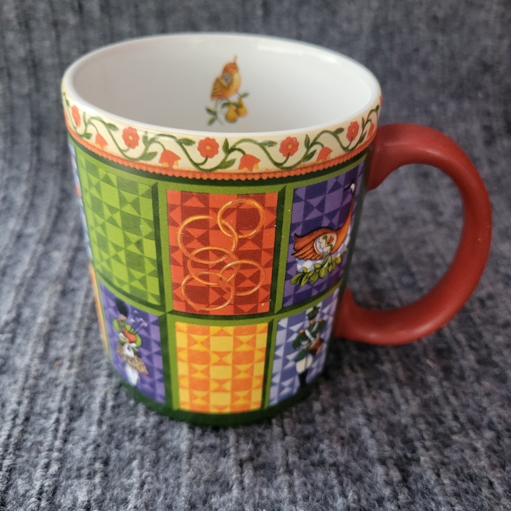 Jim Shore 12 Days Of Christmas Coffee Cup mug